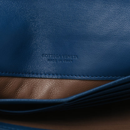Bottega Veneta Nappa Intrecciato Continental Wallet Blue 6 of 8