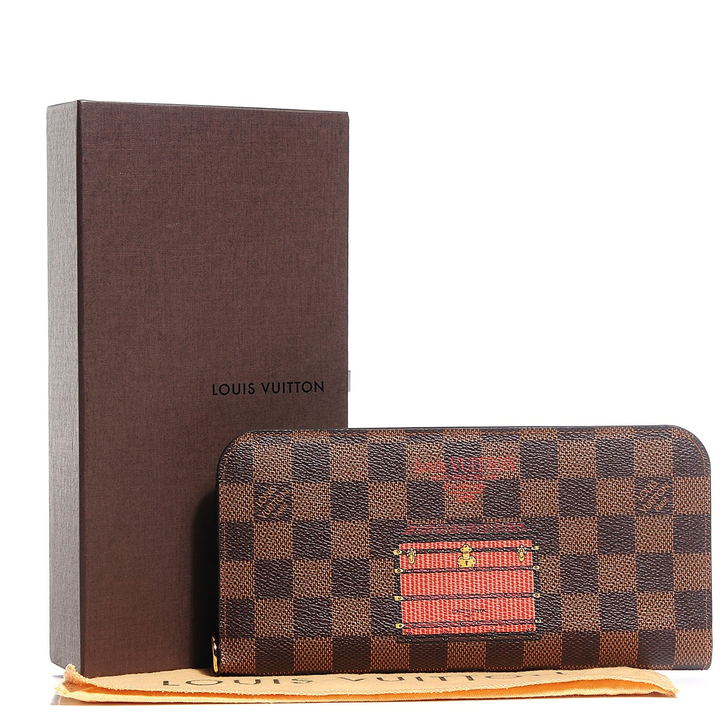 Louis Vuitton Damier Ebene Insolite Trunks and Lock Wallet 5 of 8
