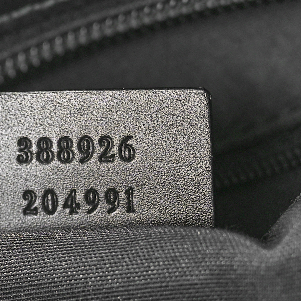 GG Monogram Web Flat Messenger Bag Black