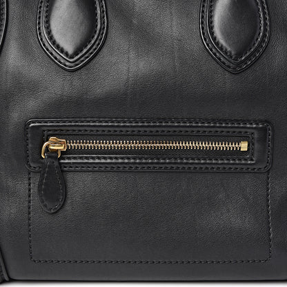 Celine Smooth Calfskin Mini Luggage Black 25 of 25
