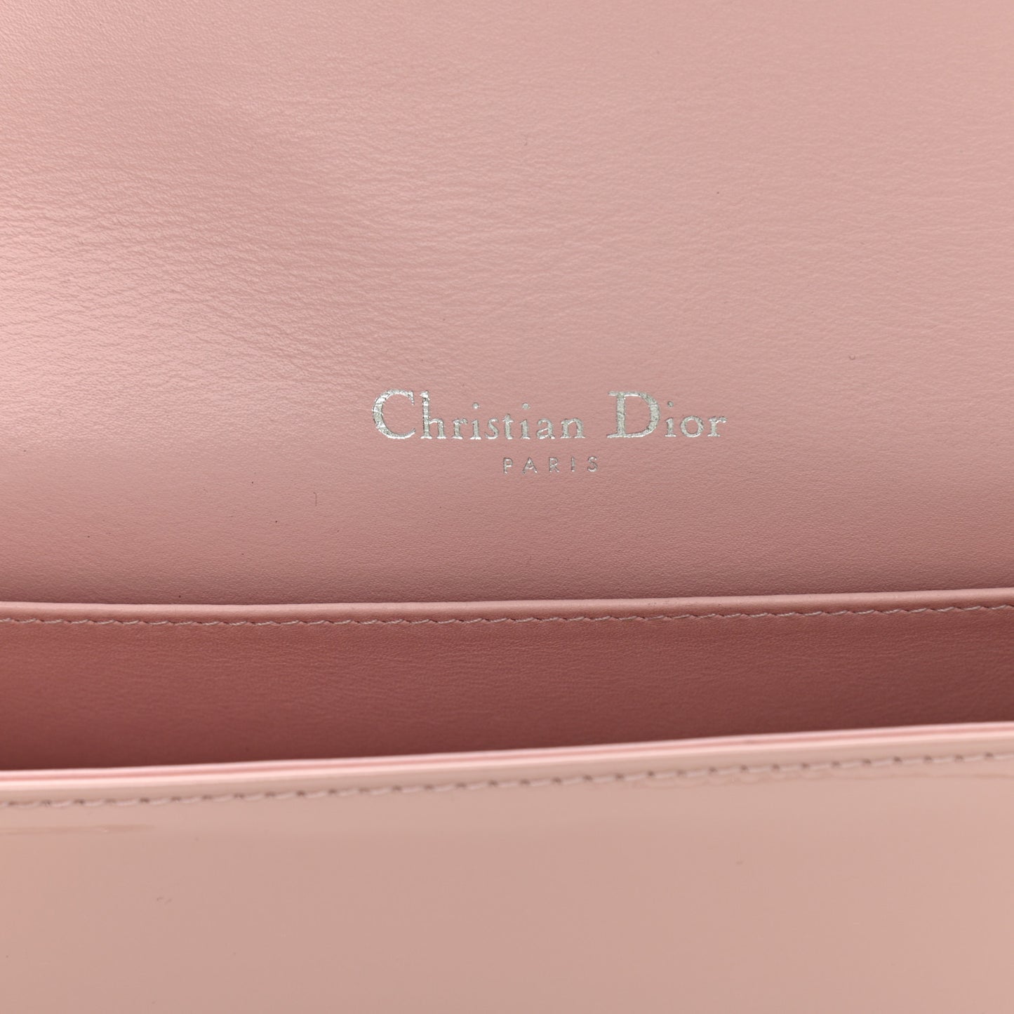 Patent Cannage Lady Dior Convertible Clutch Rose Des Vents