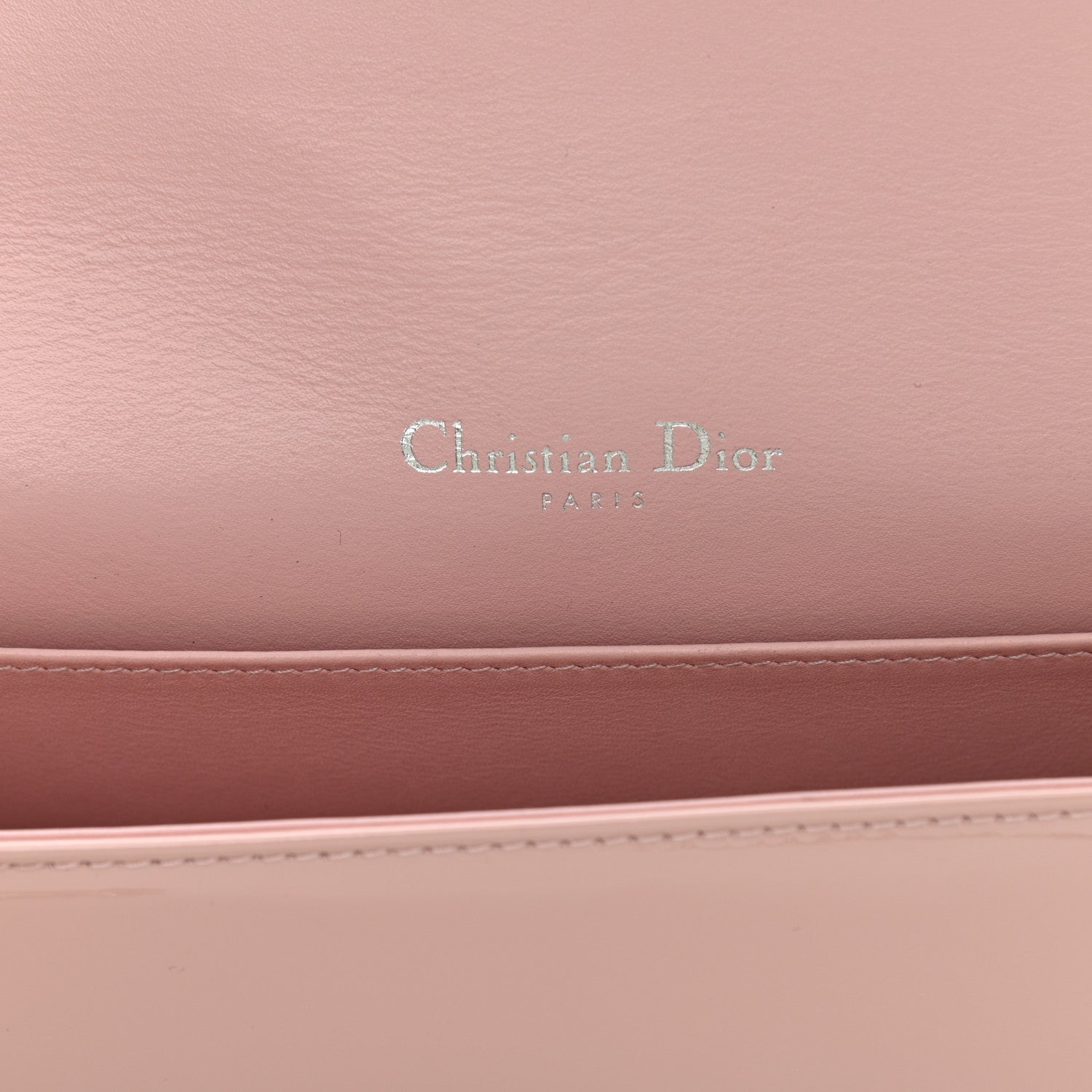 Christian Dior Patent Cannage Lady Dior Convertible Clutch Rose Des Vents 7 of 12