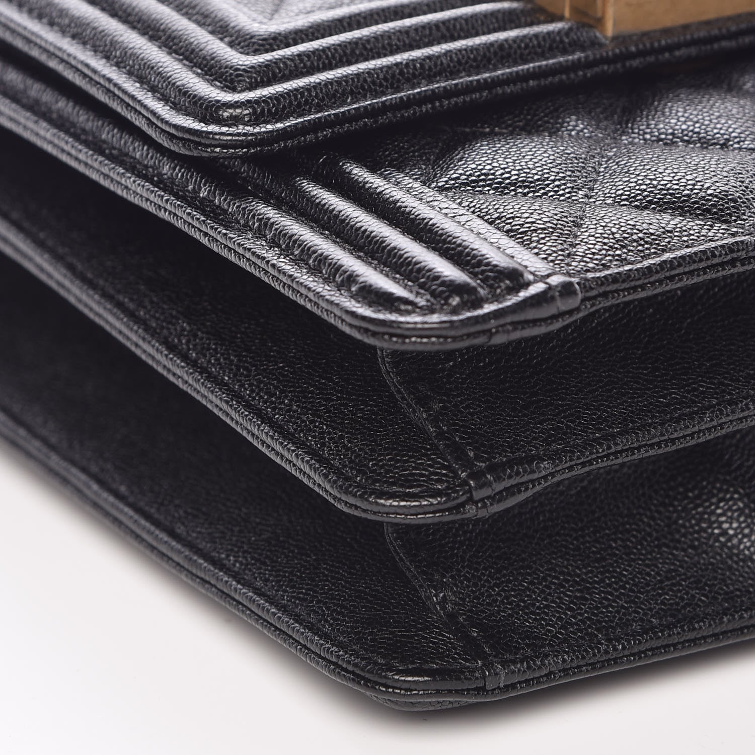 Chanel Caviar Quilted North South Boy Flap Black 8 of 9