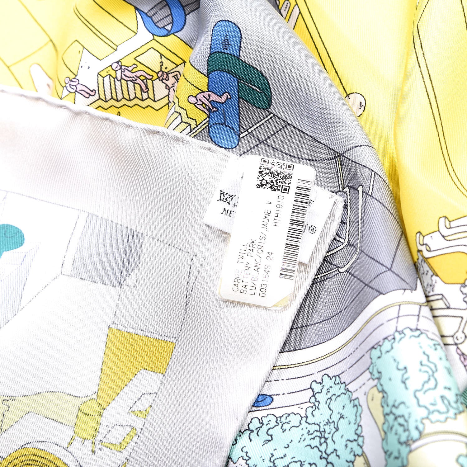 Hermes Silk The Battery New York Scarf 90 510171 – FASHIONPHILE