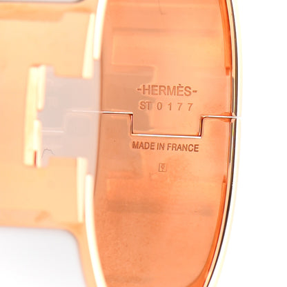 Hermes Enamel Wide Clic Clac H Bracelet PM White 4 of 4