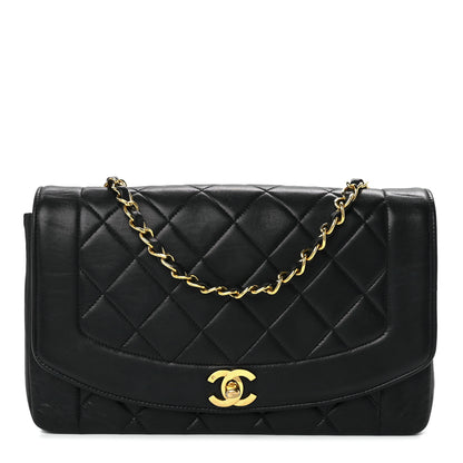 Chanel Lambskin Quilted Medium Single Flap Black 1 of 11