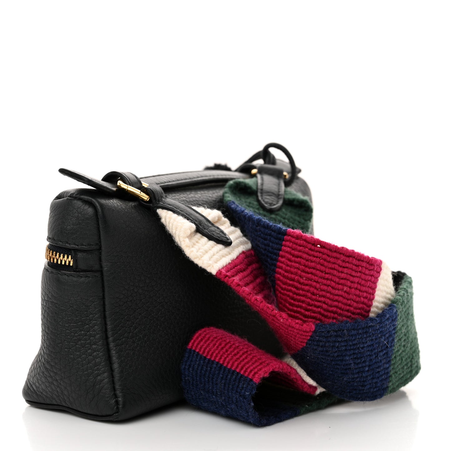 Grained Calfskin L16 Extra Pocket Pouch Navy Blue Multicolor