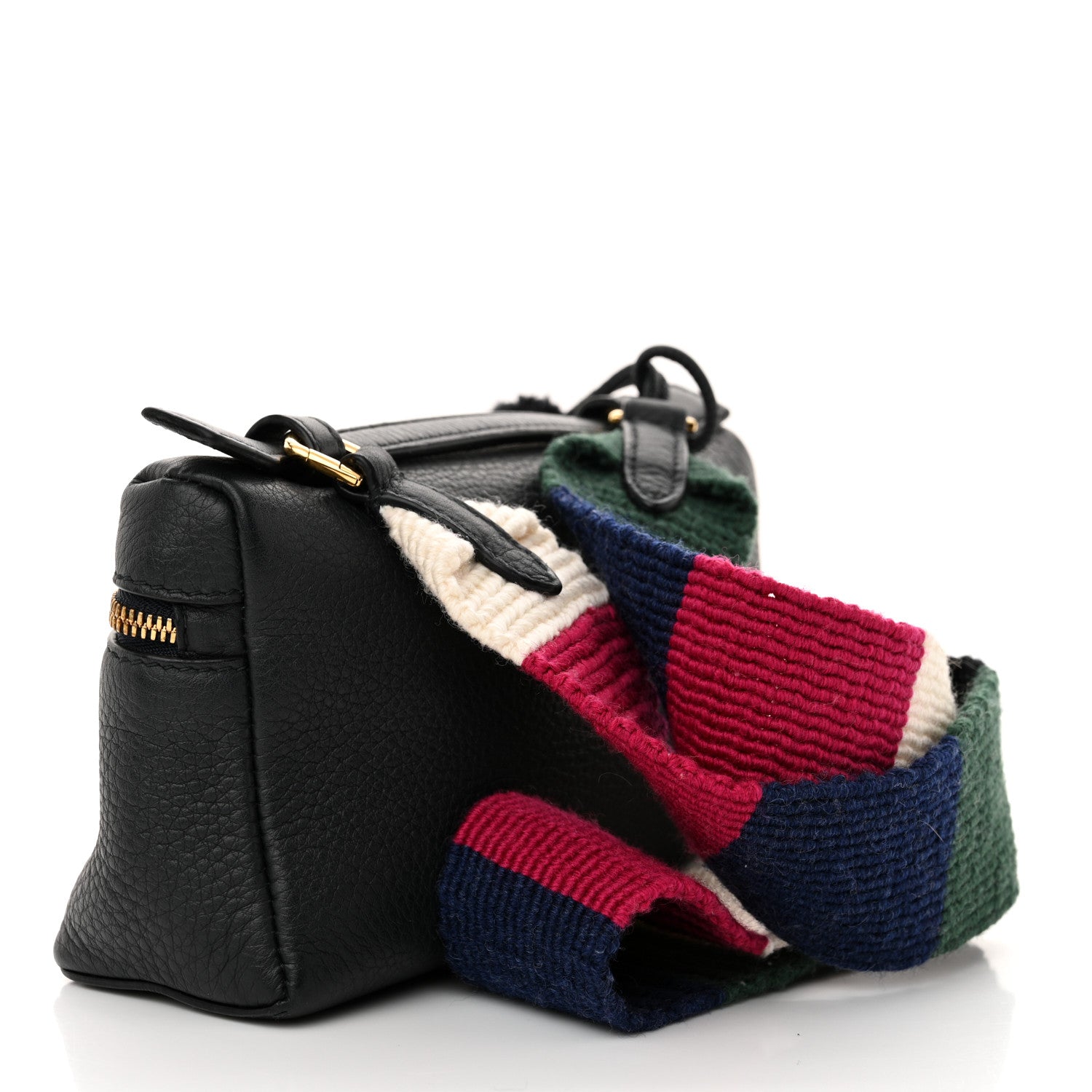 Loro Piana Grained Calfskin L16 Extra Pocket Pouch Navy Blue Multicolor 3 of 11