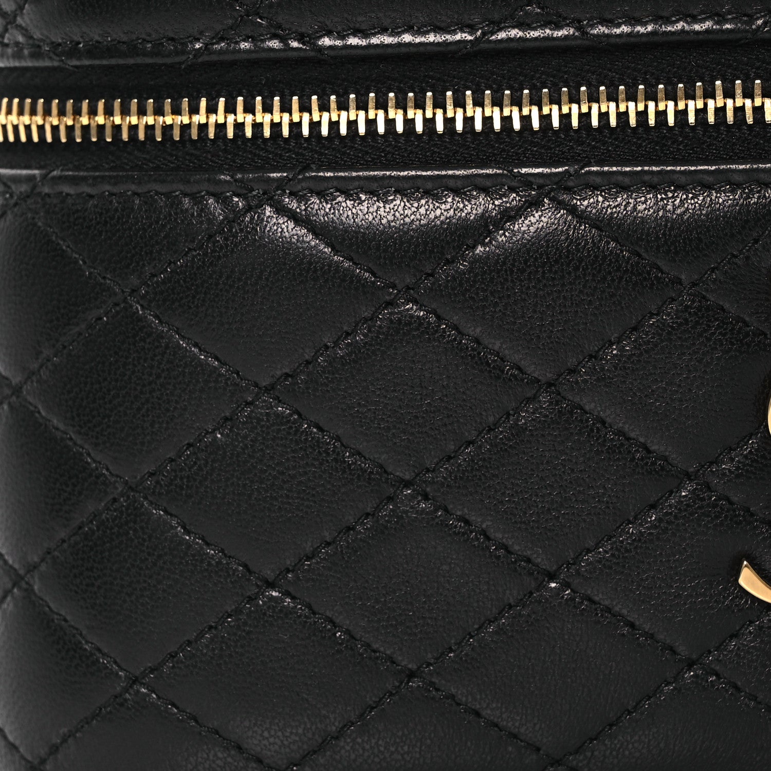 Saint Laurent Lambskin Quilted Mini Gaby Vanity Case Black 8 of 13