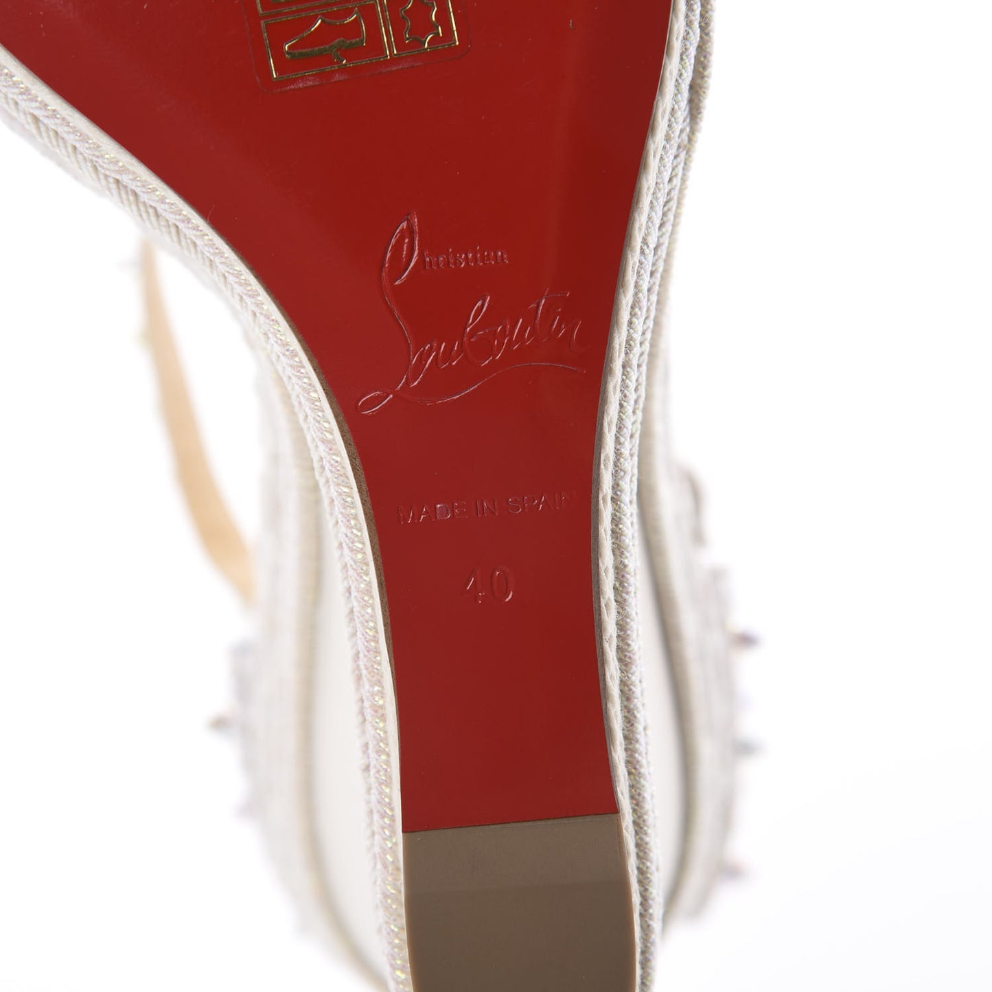 Nappa Madmonica 120 Wedge Sandals 40 White