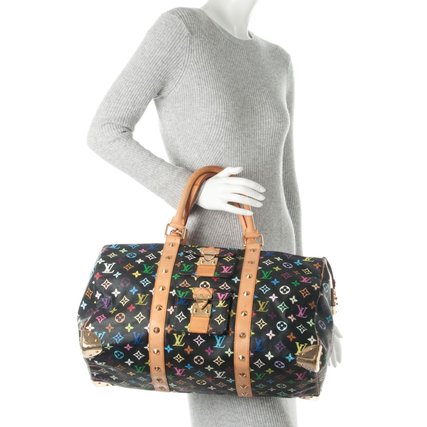 Monogram Multicolor Keepall 45 Black