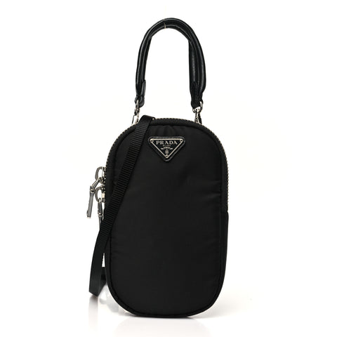 Tessuto Nylon Pocket Mini Bag Black