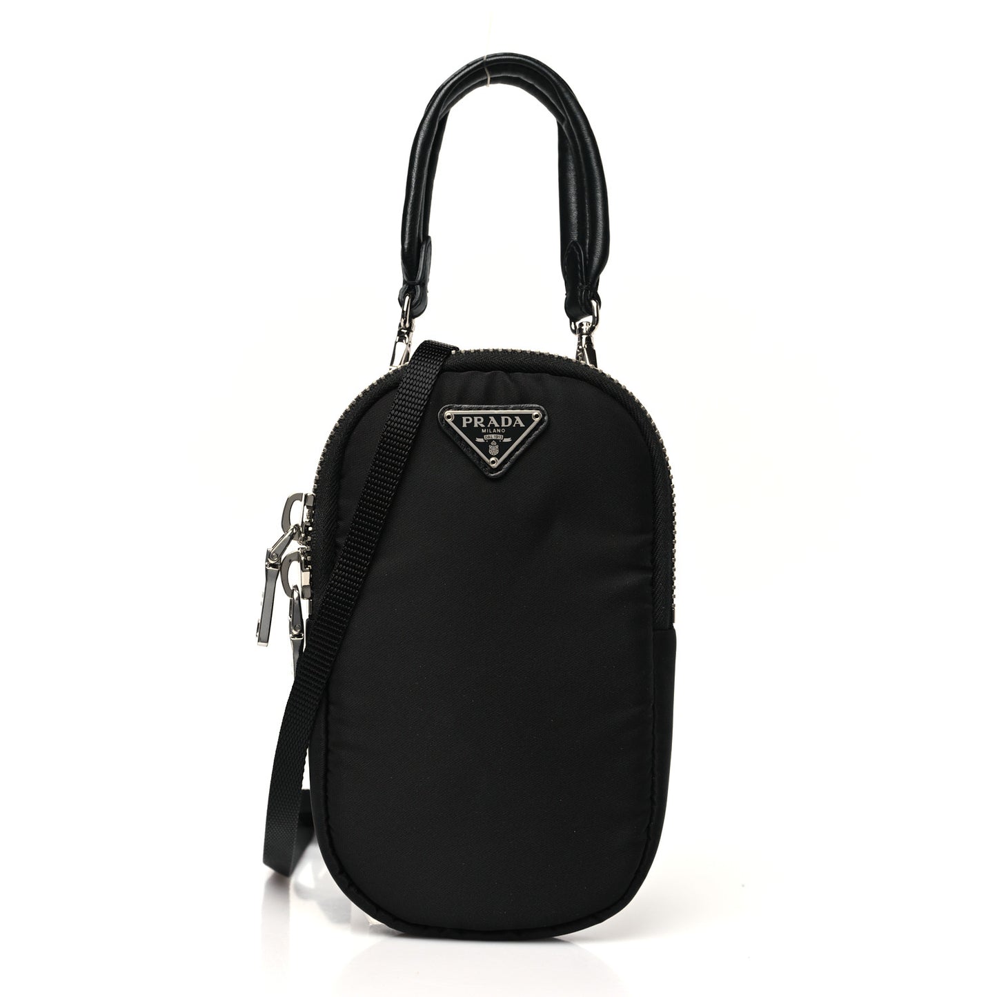 Tessuto Nylon Pocket Mini Bag Black