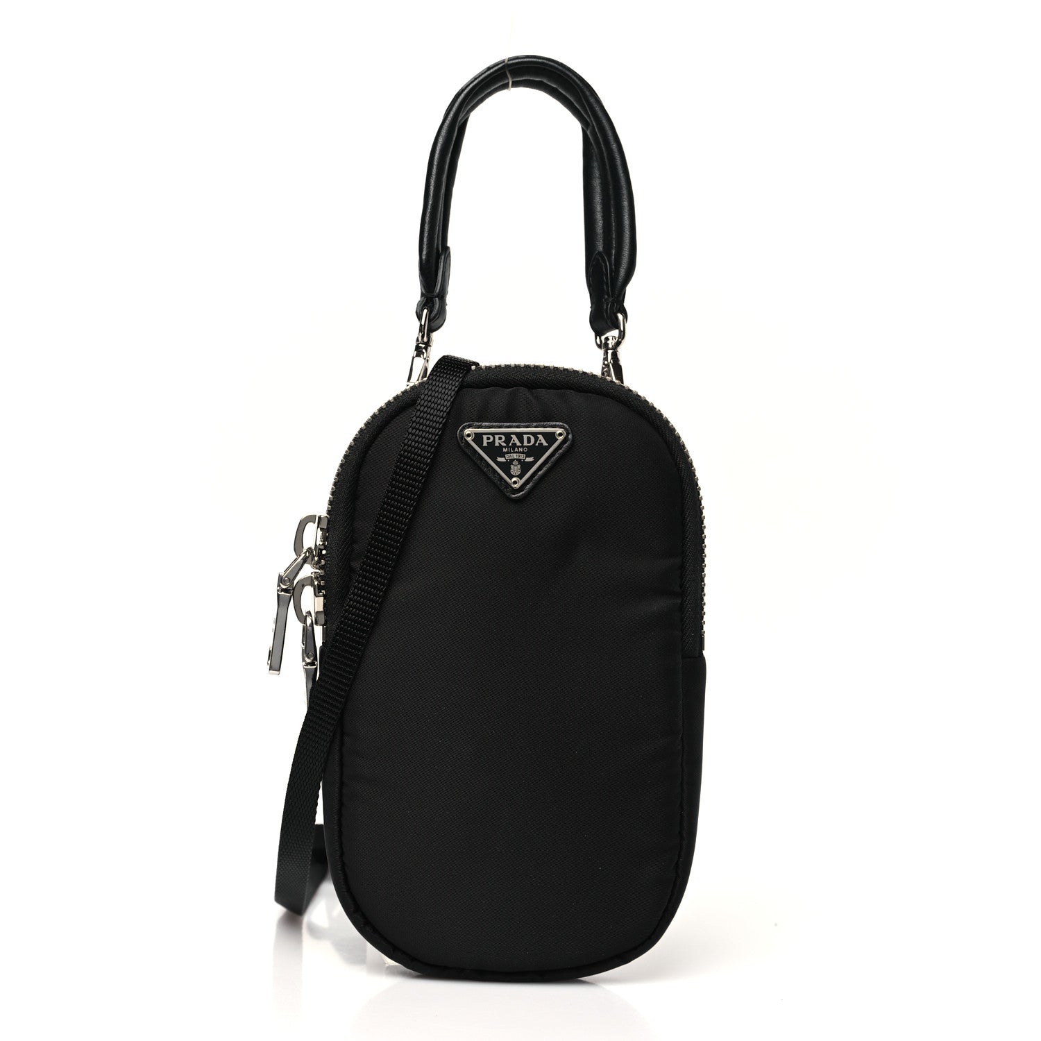 Prada Tessuto Nylon Pocket Mini Bag Black 1 of 10