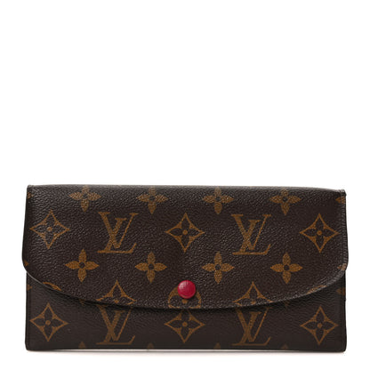 Louis Vuitton Monogram Emilie Wallet Fuchsia 1 of 8