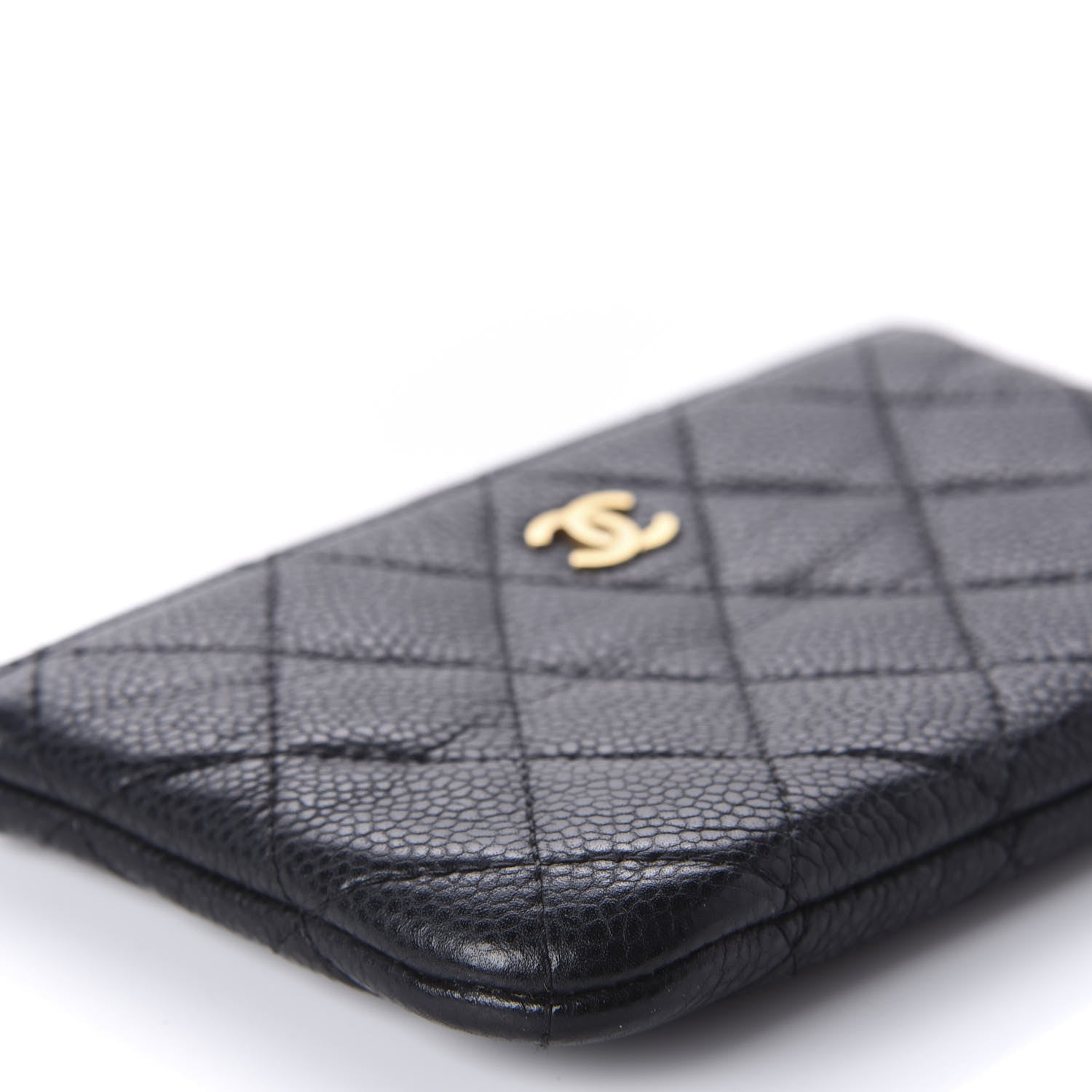 Chanel Caviar Quilted Small Cosmetic Case Black 6 of 9