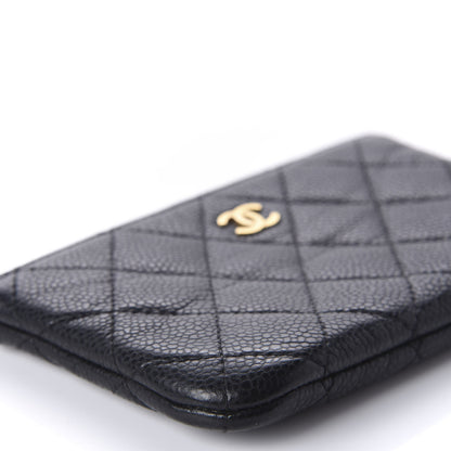 Chanel Caviar Quilted Small Cosmetic Case Black 6 of 9