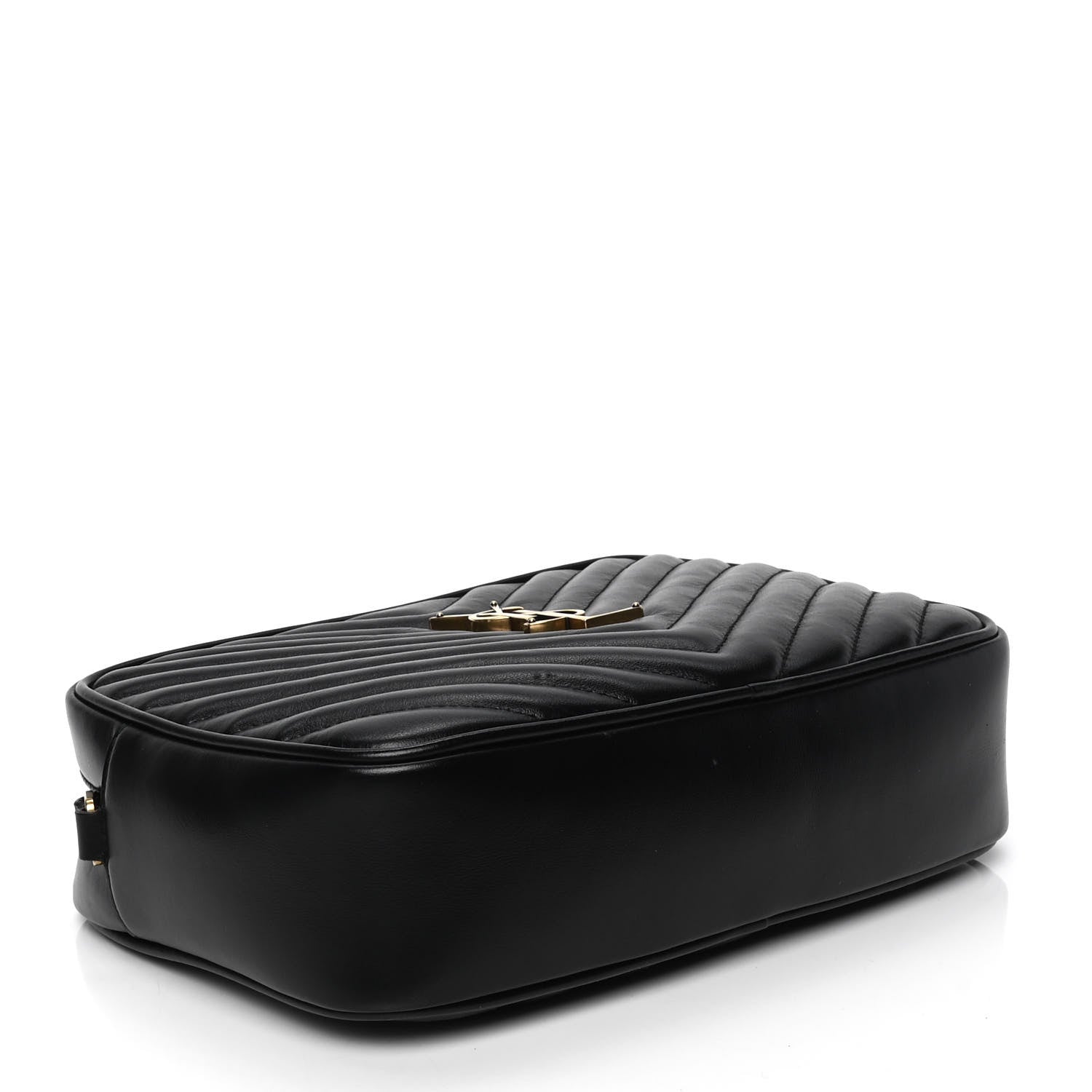 Saint Laurent Calfskin Matelasse Monogram Lou Camera Bag Black 3 of 7