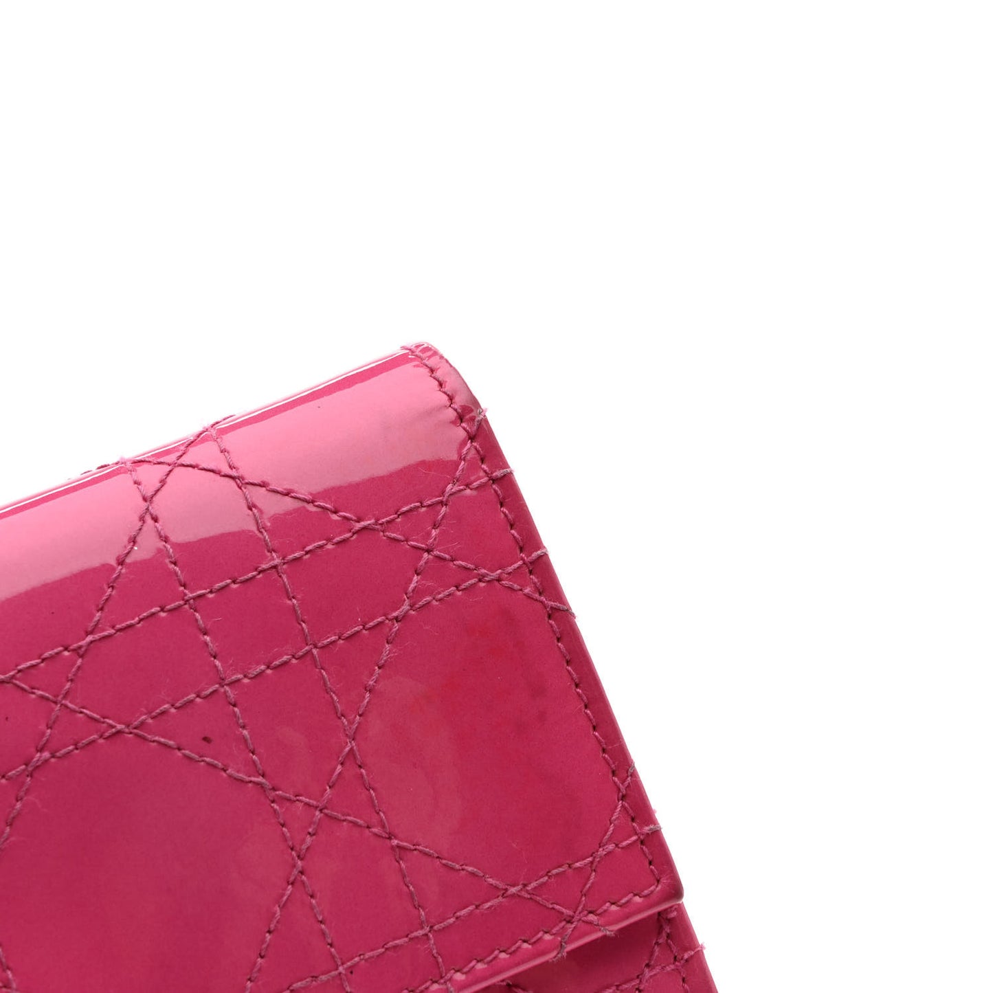 Patent Cannage Rendezvous Chain Wallet Pink