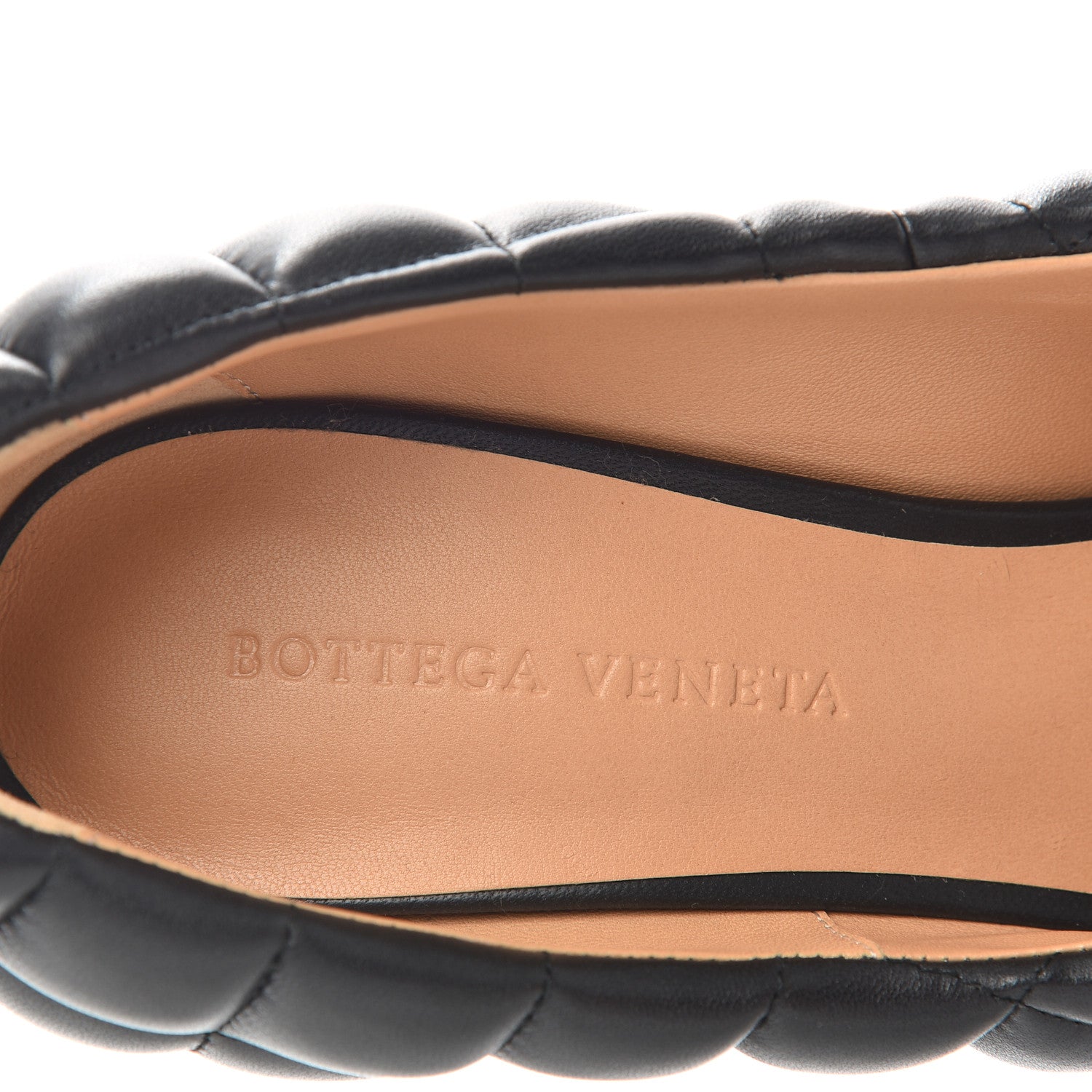Bottega Veneta Nappa Matelasse Captoe Pumps 37 Black 8 of 9
