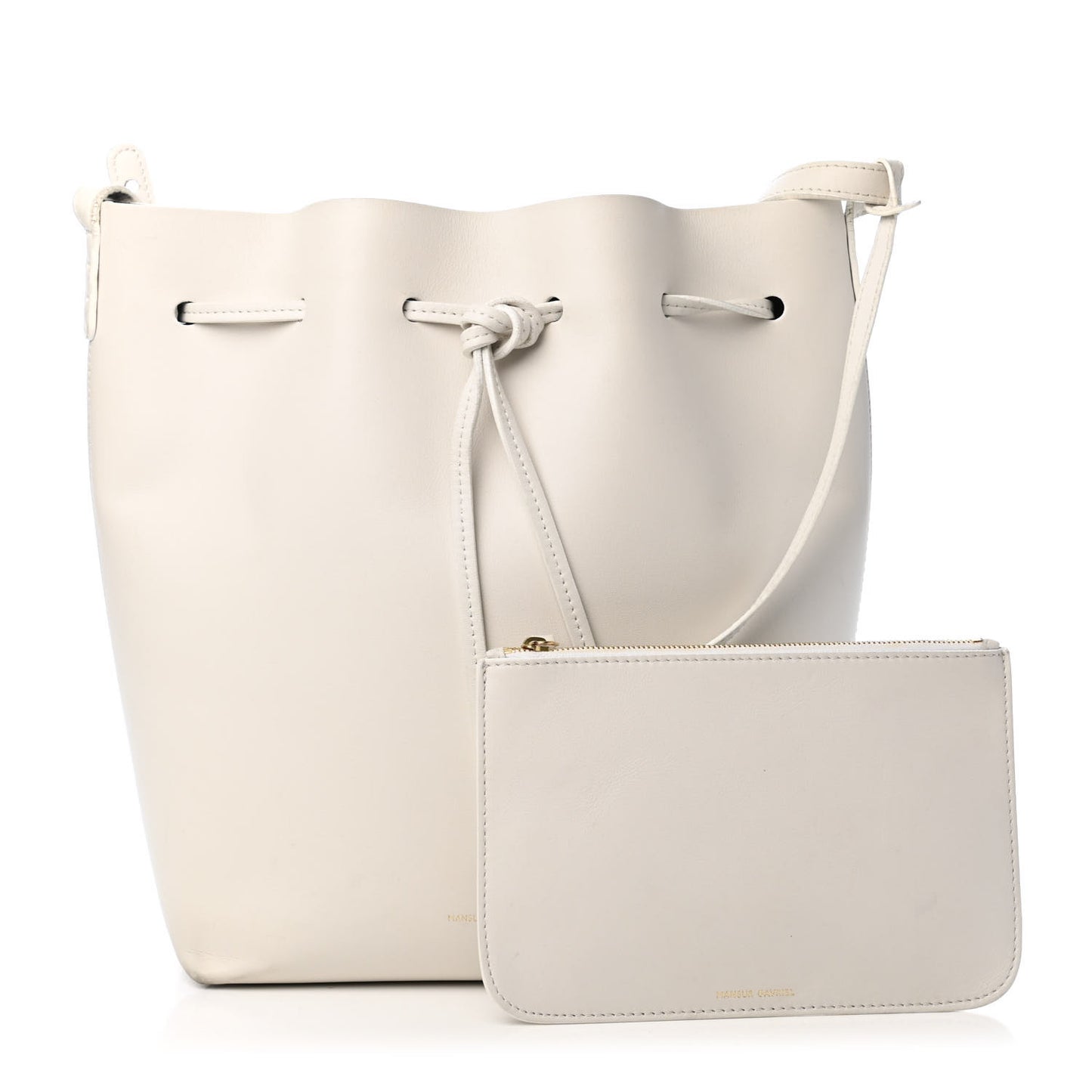 Calfskin Bucket Bag White