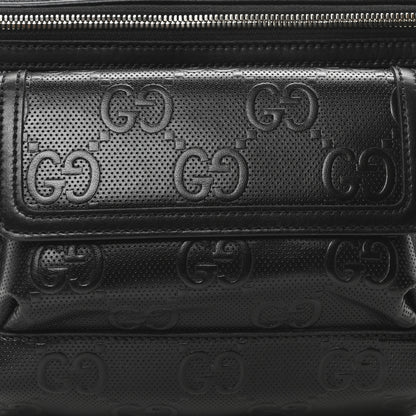 Gucci Calfskin GG Tennis Embossed Pocket Belt Bag Black 8 of 10