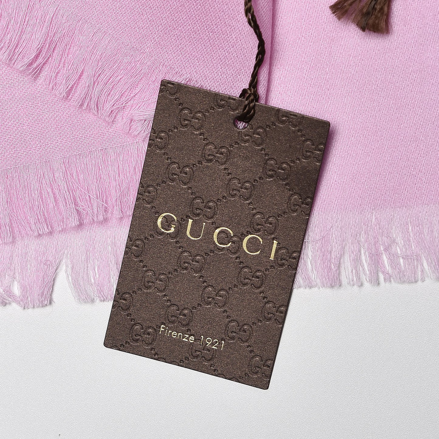 Wool Silk GG Monogram GGNat Scarf Rose