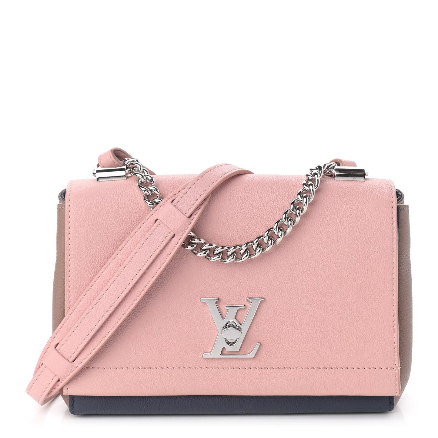 Calfskin Lockme II Chain Bag Venus Pink Black Magnolia