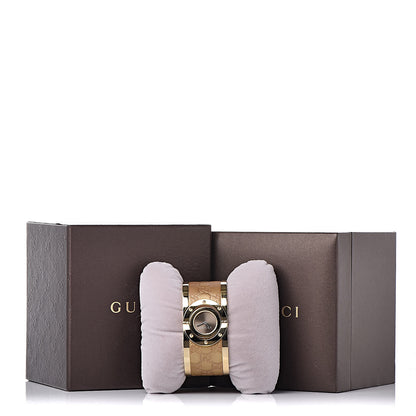 Gucci Stainless Steel Calfskin 33mm Twirl Quartz Watch Bronze 7 of 7
