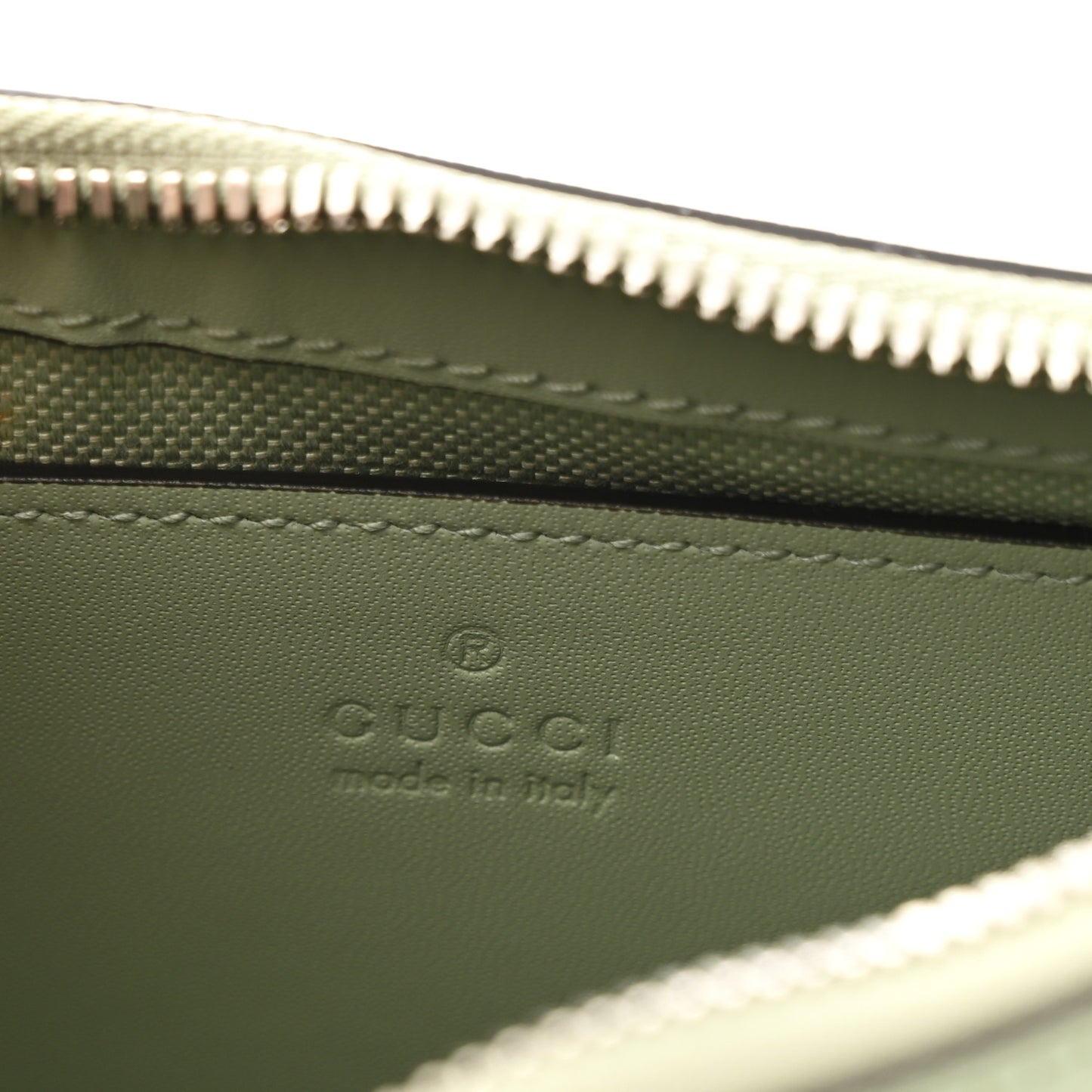 Denim GG Monogram Calfskin Small Shoulder Bag Pale Green