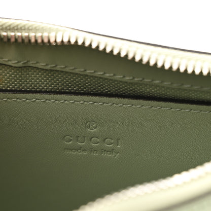 Gucci Denim GG Monogram Calfskin Small Shoulder Bag Pale Green 5 of 9