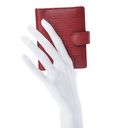 Louis Vuitton Epi Mini Agenda Castillan Red 2 of 13