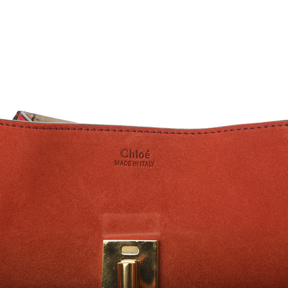 Chloe Lambskin Suede Calfskin Mini Drew Shoulder Bag Poppy 6 of 11