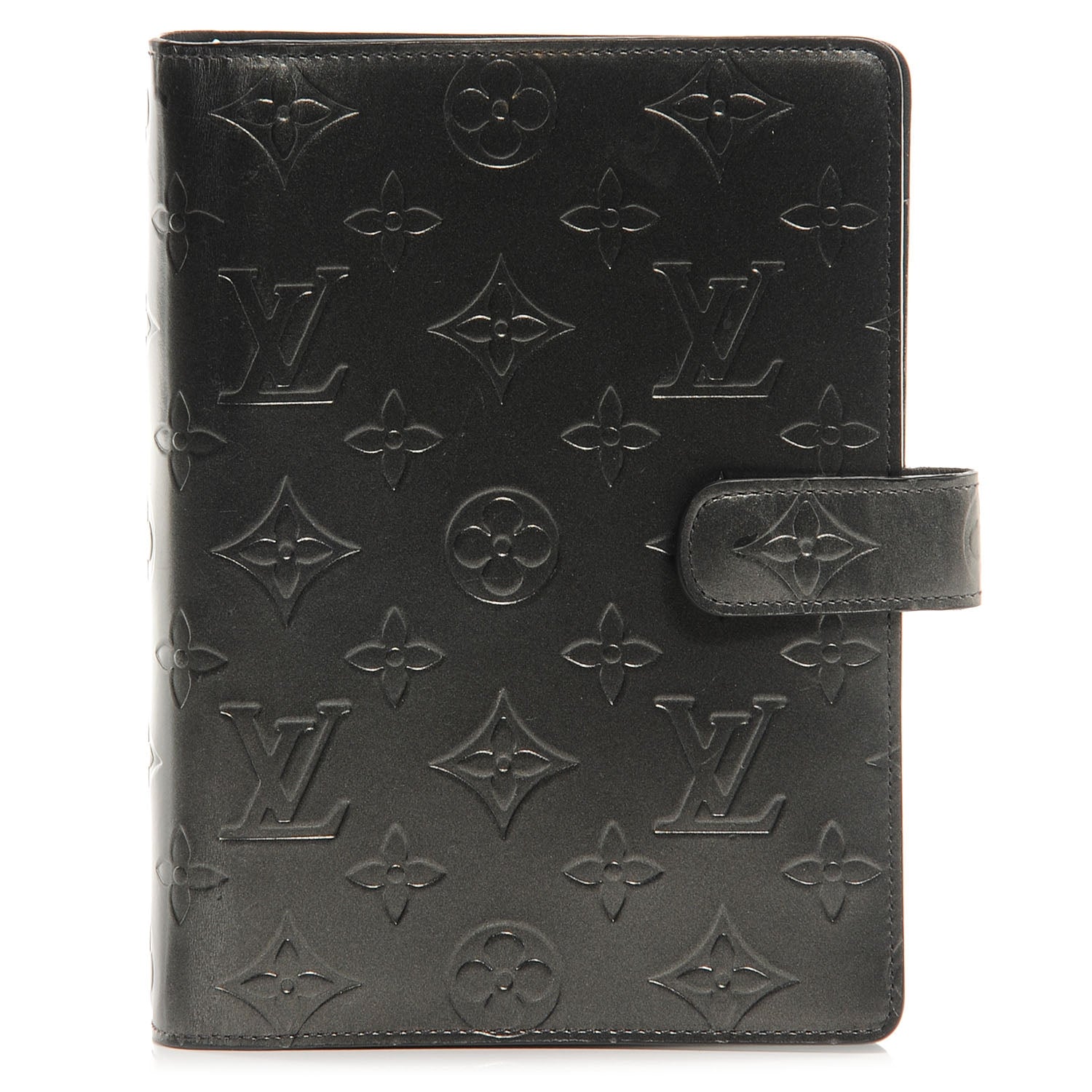 Louis Vuitton Mat Monogram Medium Ring Agenda Black 1 of 7
