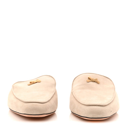 Christian Dior Suede Goatskin Baby Bow Mule 39 Rope Beige 3 of 10