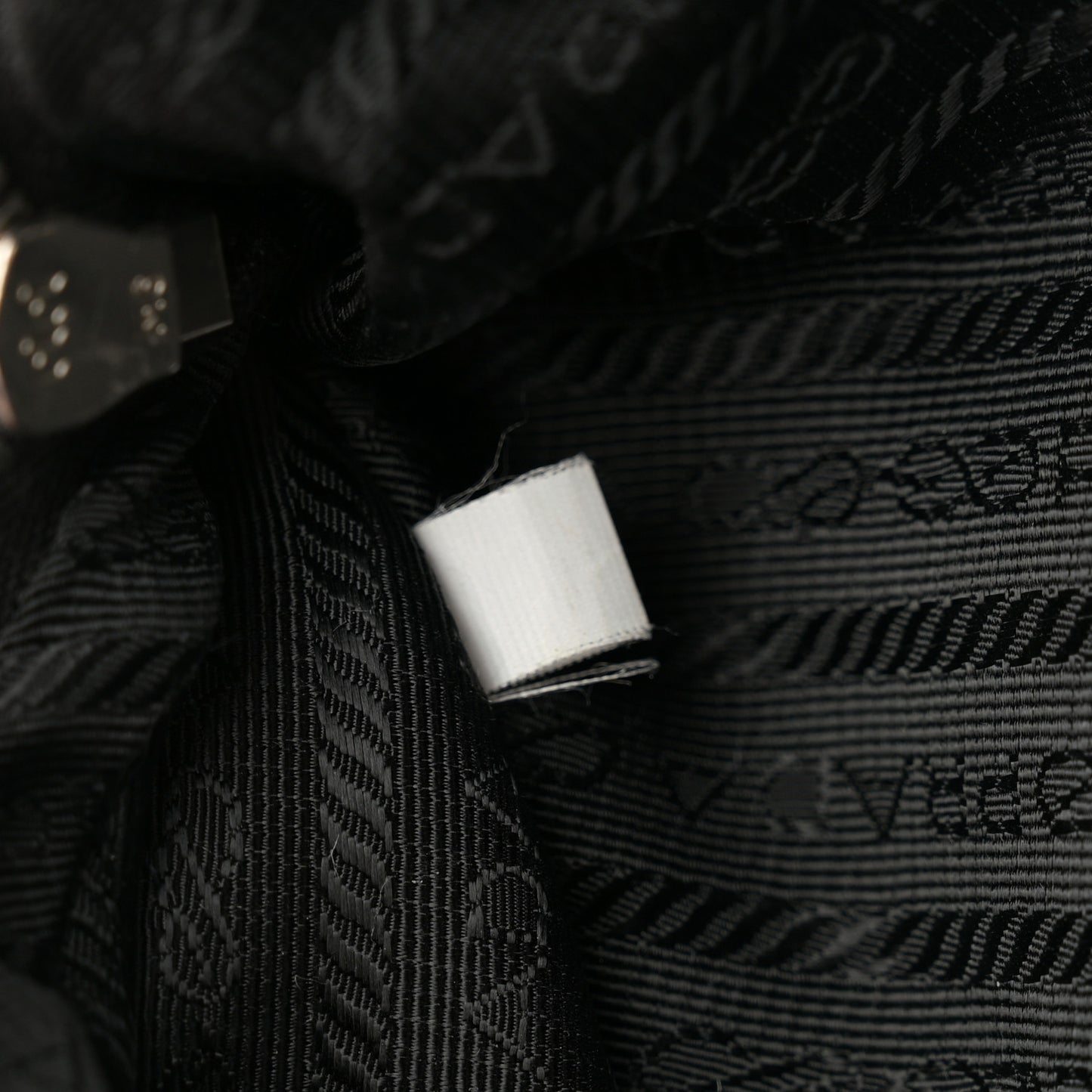 Nappa Padded Signaux Triangle Crossbody Black