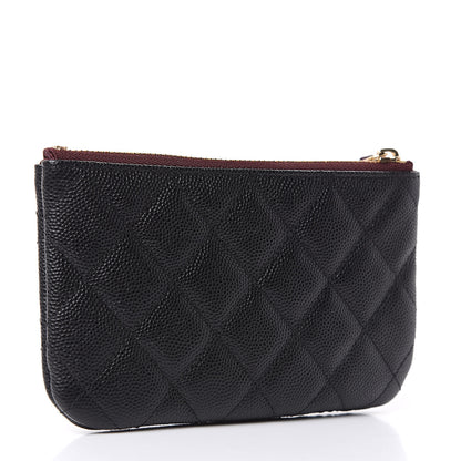 Chanel Caviar Quilted Small Cosmetic Case Black 3 of 8
