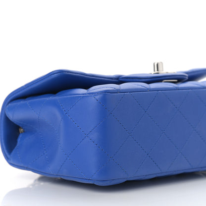 Chanel Lambskin Quilted Mini Rectangular Flap Royal Blue 9 of 10