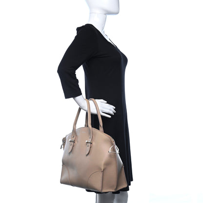 Alexander McQueen Grained Calfskin Legend Satchel Pearl 2 of 12