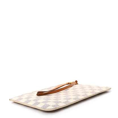 Louis Vuitton Damier Azur Neverfull MM GM Pochette Rose Ballerine 4 of 6