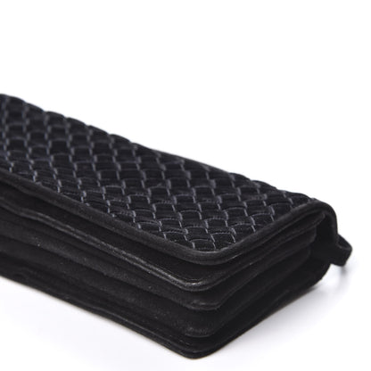 Bottega Veneta Velvet Intrecciato Top Handle Crossbody Black 6 of 9