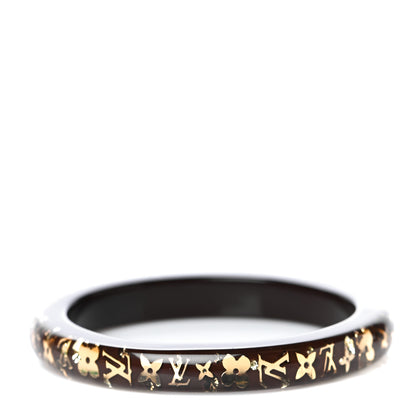 Louis Vuitton Resin Swarovski Medium Inclusion Bracelet PM Marron 1 of 7