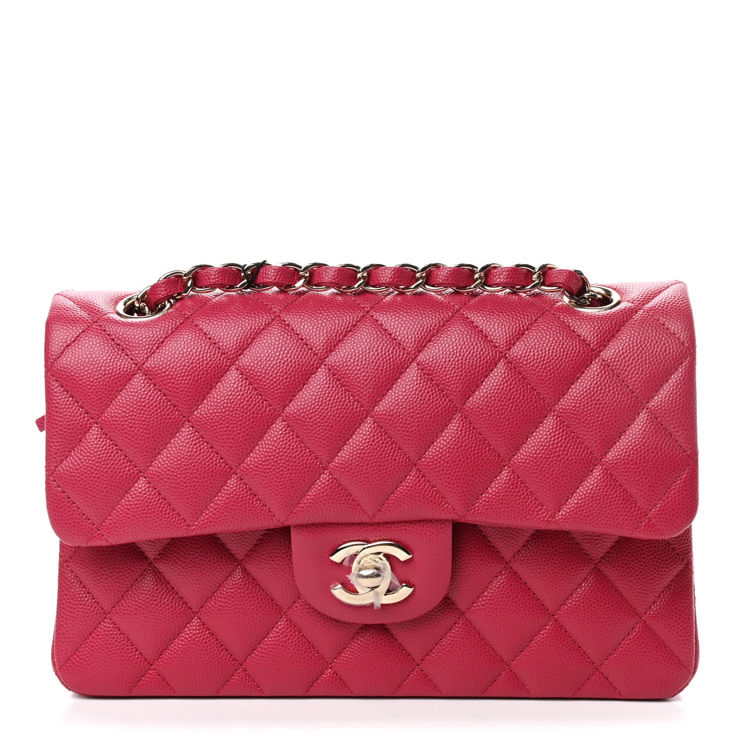 Chanel Caviar Quilted Small Double Flap Dark Pink 1 of 4