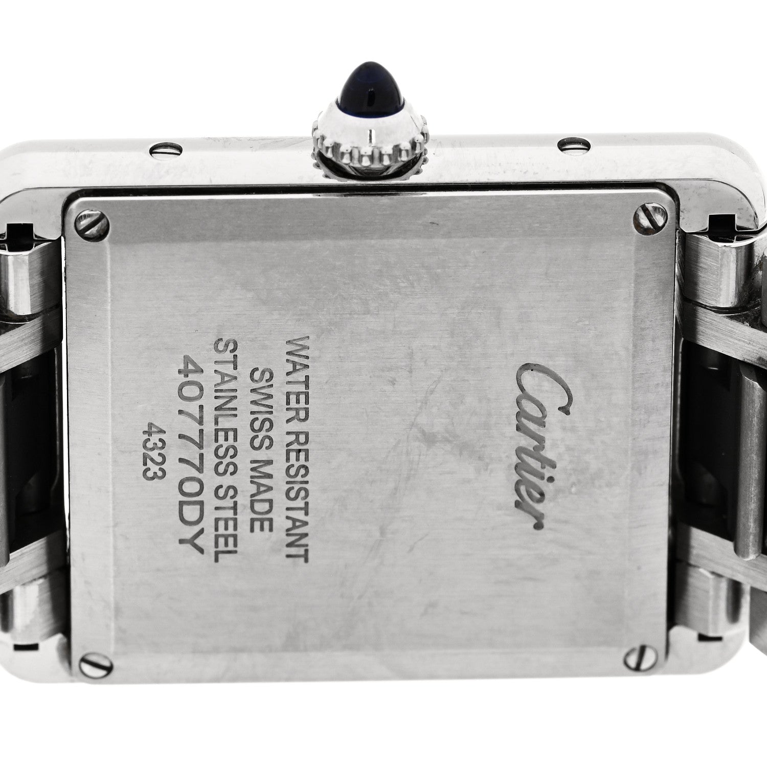 Cartier Stainless Steel 25mm Must de Cartier Tank Quartz Watch 4 of 5
