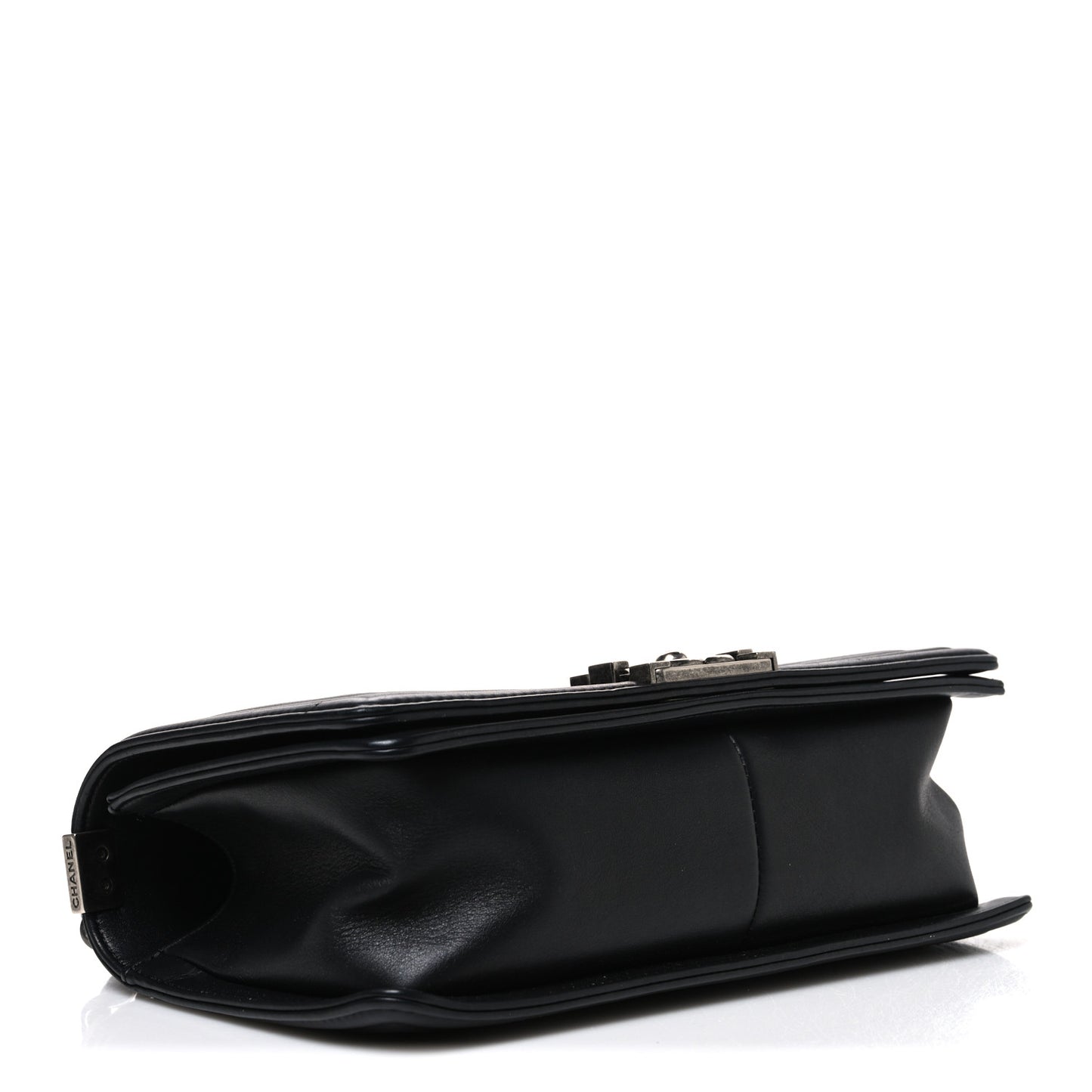 Lambskin Quilted Medium Boy Flap Black