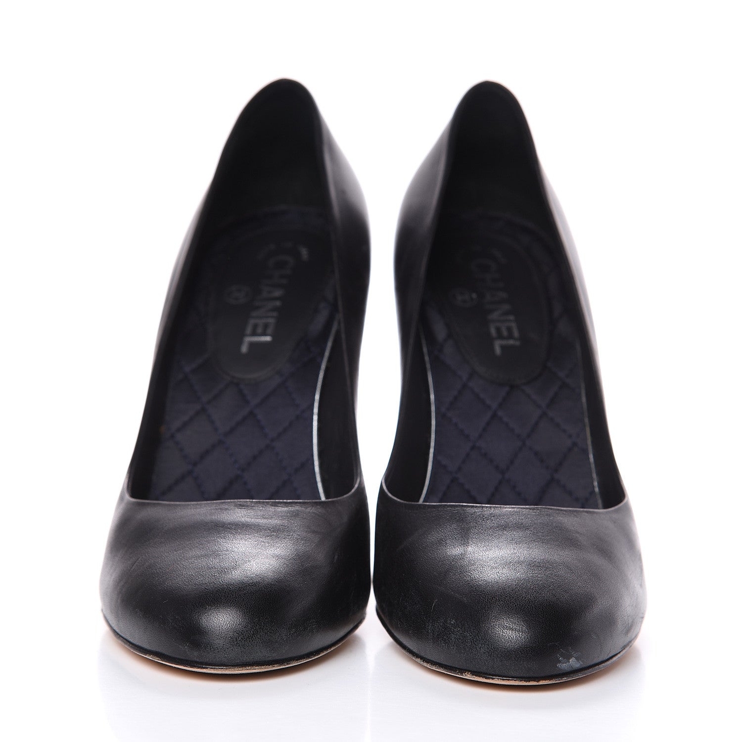 Chanel Lambskin Crystal CC Pumps 41.5 Black 2 of 15