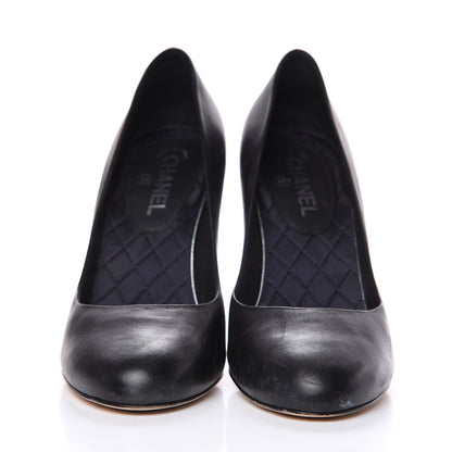 Chanel Lambskin Crystal CC Pumps 41.5 Black 2 of 15