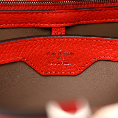 Louis Vuitton Taurillon Capucines BB Rubis 6 of 8