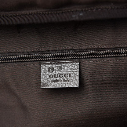 Gucci Monogram Dollar Calfskin Boston Duffle Bag Beige Ebony Testa di Moro Marrone Scuro 7 of 10