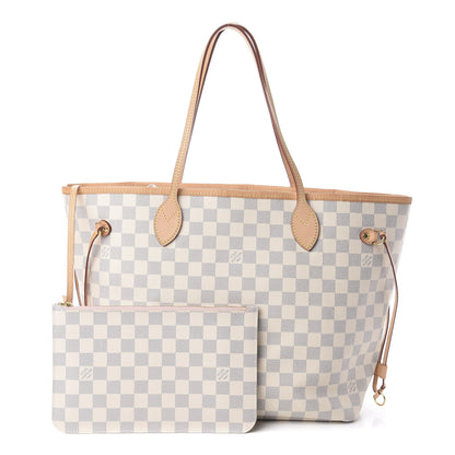 Louis Vuitton Damier Azur Neo Neverfull MM Rose Ballerine 1 of 8